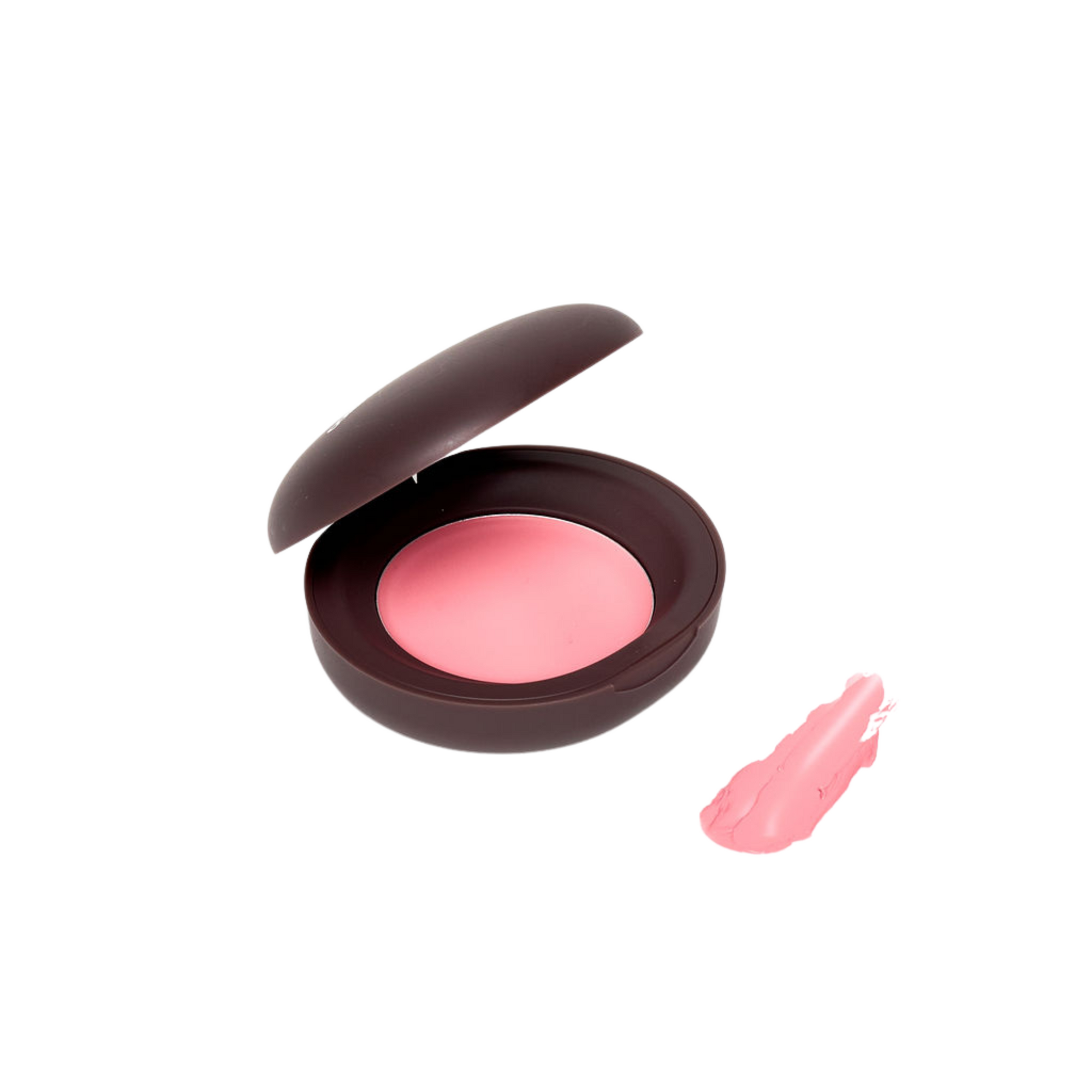 Pinky Promise blush shade swatch—a medium pink for a healthy, natural-looking flush.
CBH blushin blush
viral beauty product