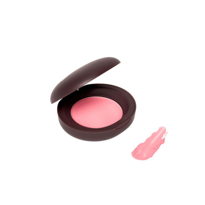 Pinky Promise blush shade swatch—a medium pink for a healthy, natural-looking flush.
CBH blushin blush
viral beauty product