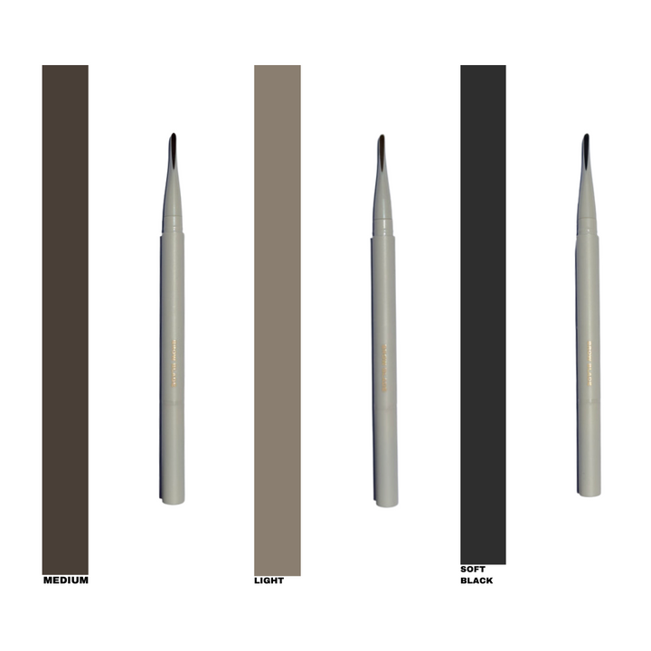 Brow Blade Pencil
Swatches of Brow Blade shades showcasing a range of natural tones, designed to match every brow colour and create precise, hair-like strokes.^
natural brow look
CBH brow blade