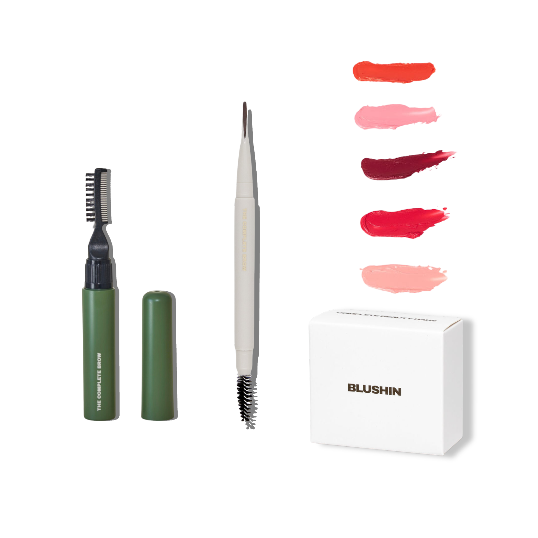 Brow Sculpt, Brow Blade Pencil, Blush
beauty routine must have
must-have beauty products
