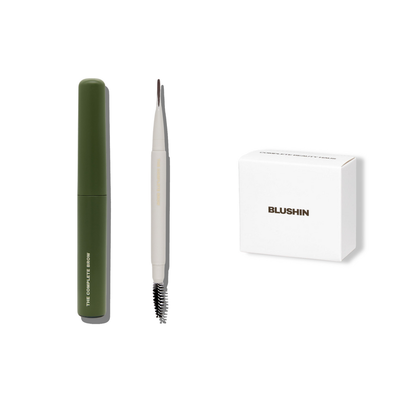 Valentine’s Day Bundle featuring Brow Sculpt, Brow Blade, and Blushin blush for flawless brows and glowing skin.